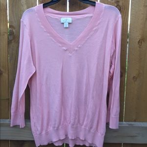 LOFT XL pink sweater